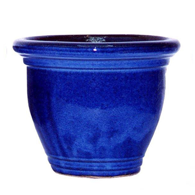 halcy on pottery AP Planter Imperial Blue