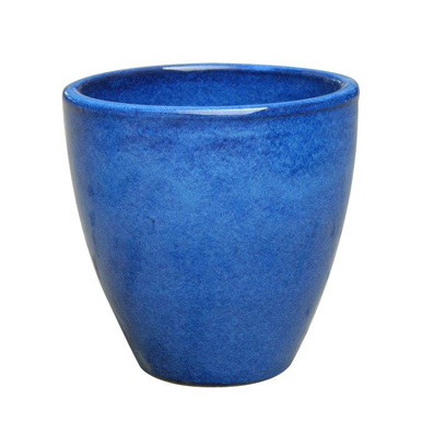 Halcy on Pottery Egg Pot Imperial Blue