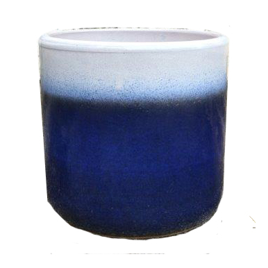 halcy on pottery U-Pot Forest Imperial blue