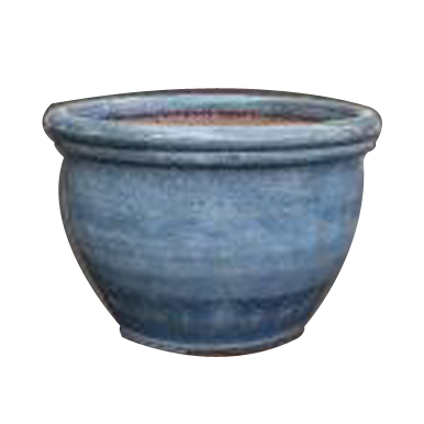halcy on pottery maya blue blue