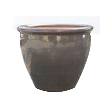 halcy on pottery smokey grey belly pot