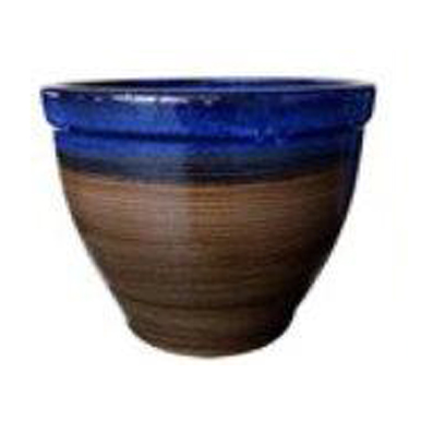halcy on pottery blue brush pot