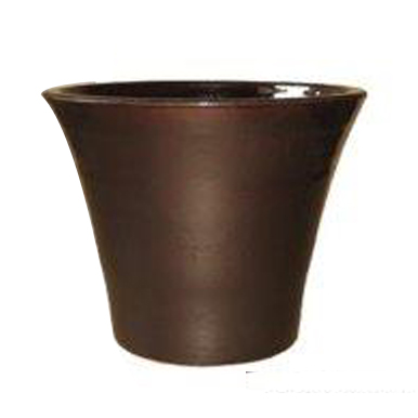 halcy on pottery classical iron brown