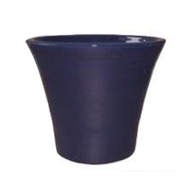 halcy on pottery trumpet dark blue