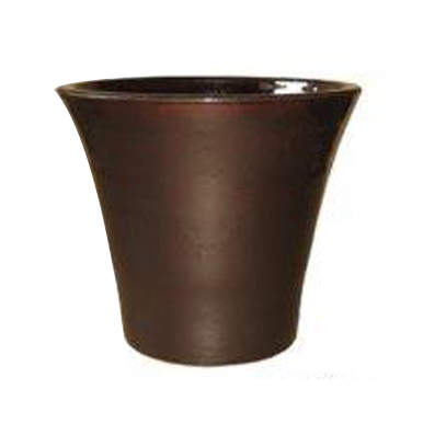 halcy on pottery trumpet iron brown